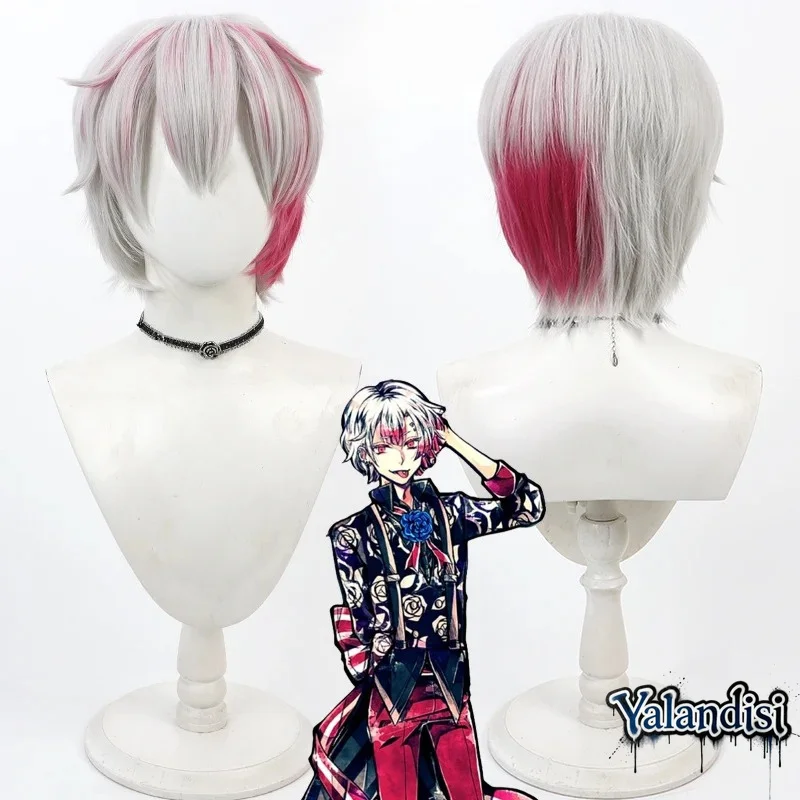 Yalandisi& Anime The Demon Butler and The Black Cat Amon Reed Cos Cosplay Wig Halloween Carnival Party Props Synthetic Hair