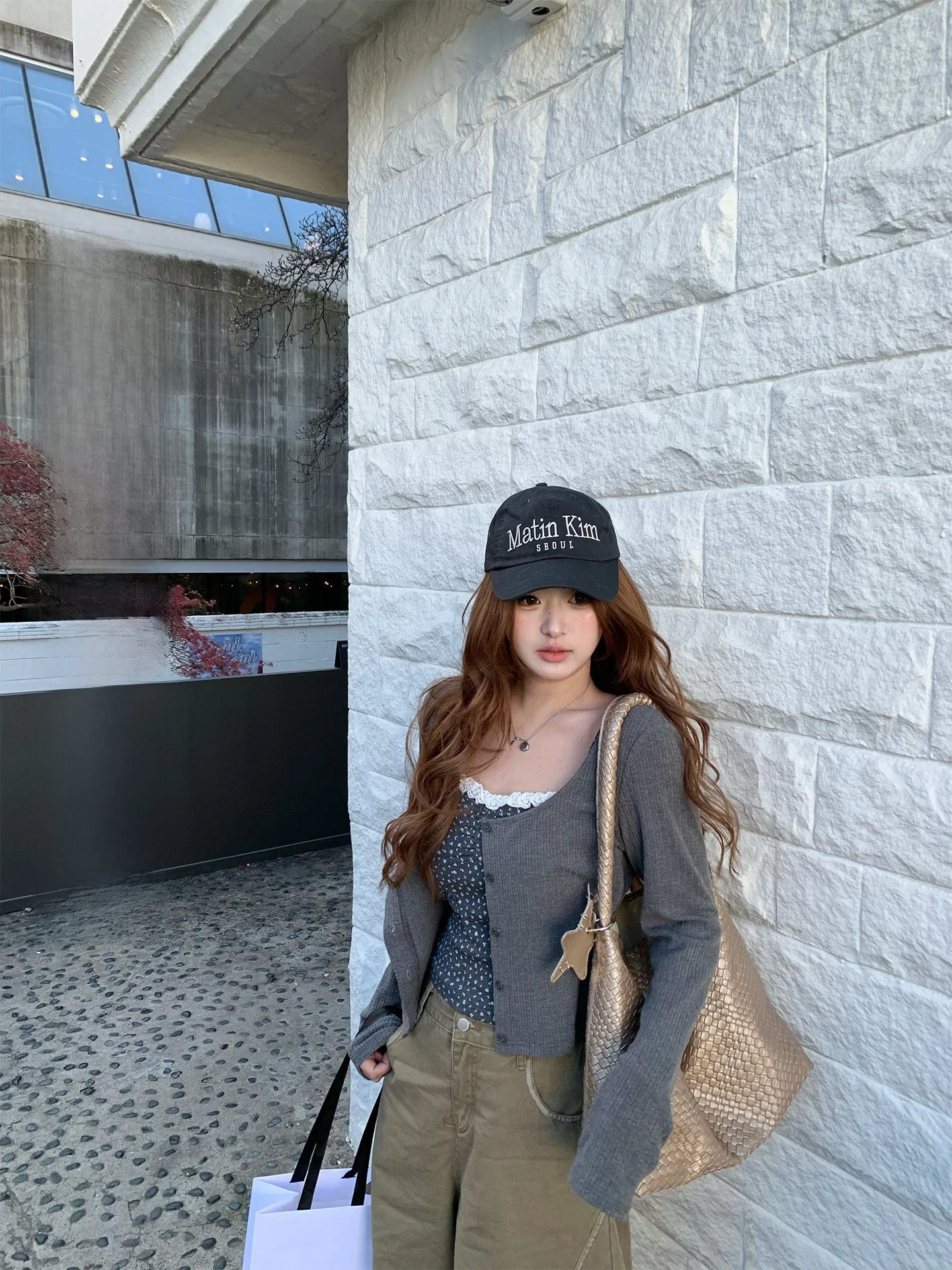 

Spring Sle Lace Knitted Cardigan Floral Print Casual Wear Breathable Medium Thin Four Seasons Women's Faion Set