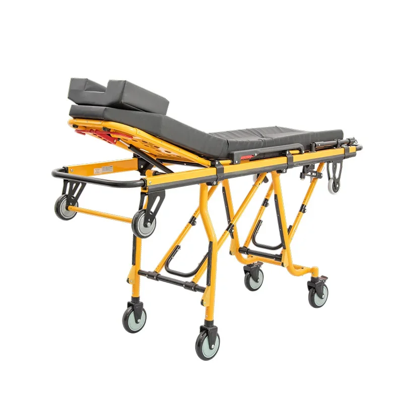 Medical Patient Transport Auto Trolley Loading Ambulance Stretcher