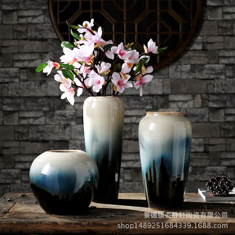 

Modern and fashionable ceramic color, kiln changing glaze tabletop, vase, home, living room decoration