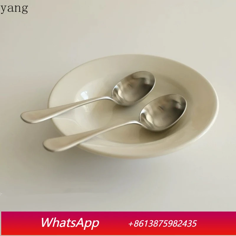 

LTT Stainless Steel Eating Noodle Spoon Deepening Soup Spoon Big Head Drinking Soup Spoon