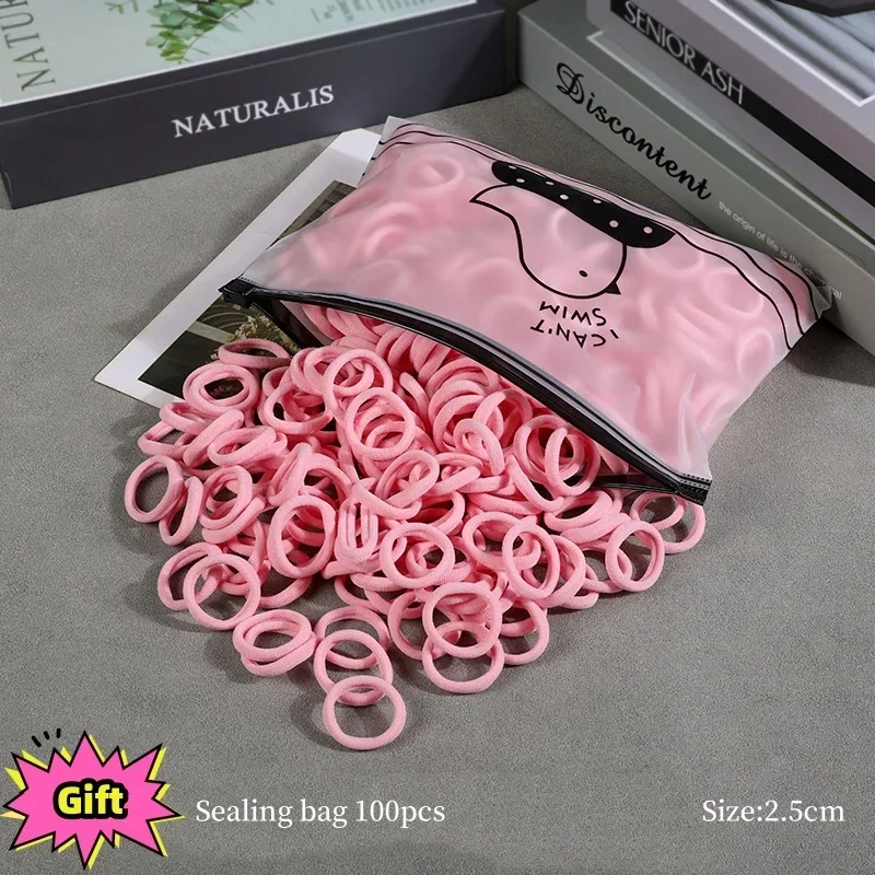100/200 шт., Детские эластичные резинки для девочек