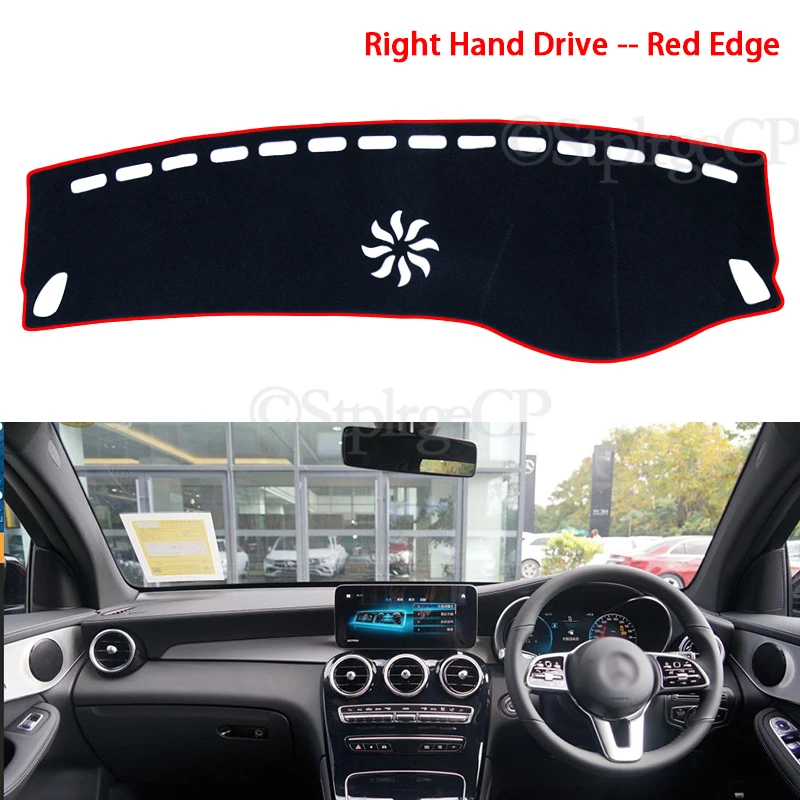Anti-Slip Mat Dashboard Sunshade Dashmat Carpet Accessories 2016 2018 GLC300 200 220 for Mercedes Benz GLC Class Coupe X253 C253