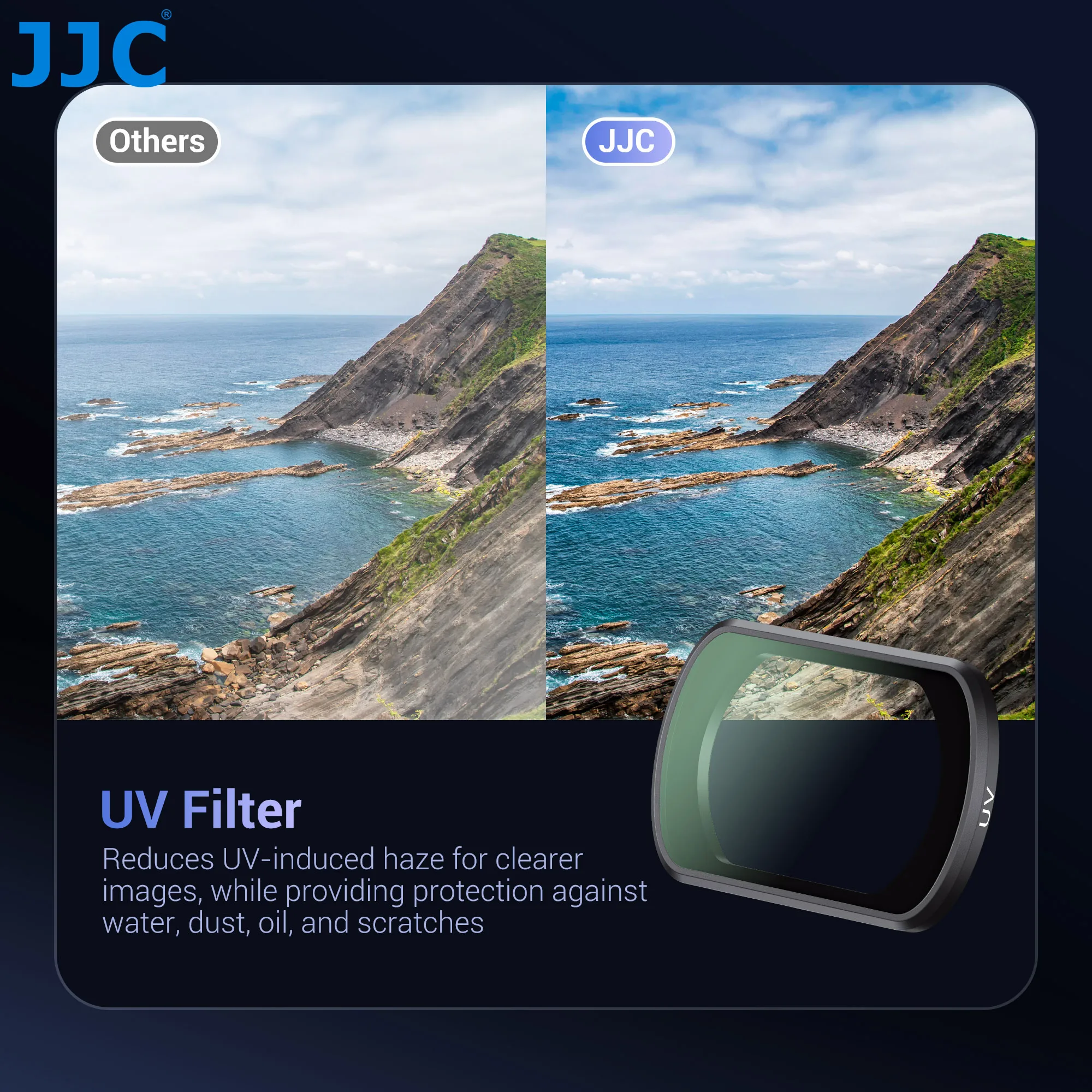 JJC F-P Serie Filter für DJI Osmo Pocket 4 3 Objektiv Magnetischer Filter 0,72x Weitwinkelobjektiv CPL UV-Filter ND2-32 Variabler Filter – Detail 25