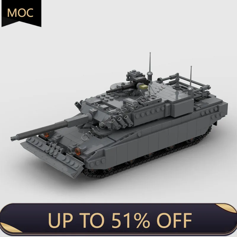 

1181 PCS MOC Central Omnidirectional Main Battle Tank Model Modular Building Blocks Diy Technology Assembly Children Toys Gifts