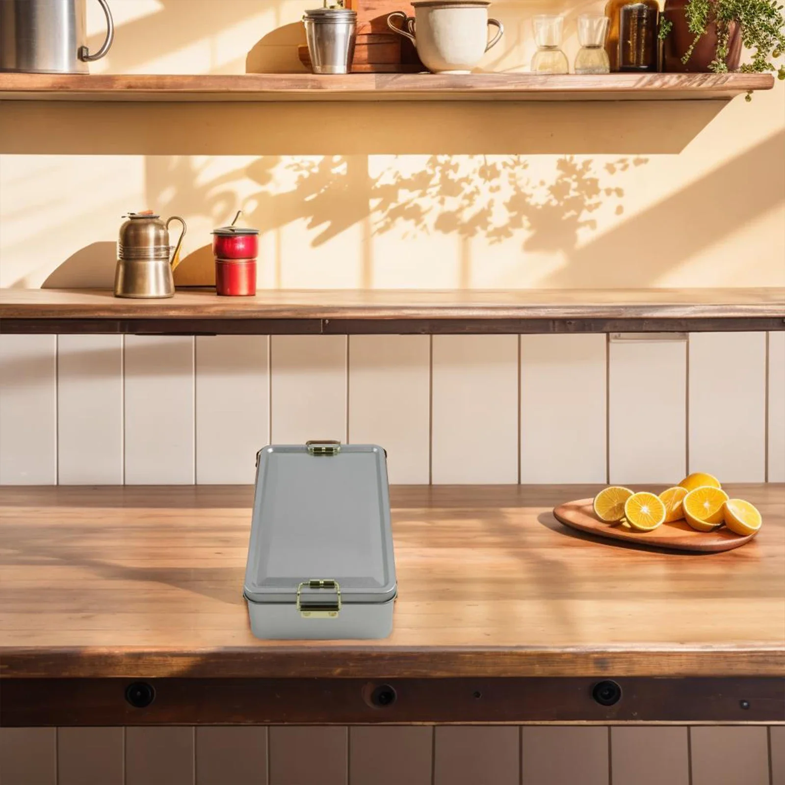 علب تخزين معدنية بإبزيم، عدد ملاحظات لطيف من قطع محتوى العبوة، مستطيلة مع أغطية، صناديق كوكيز تدوم طويلاً #1