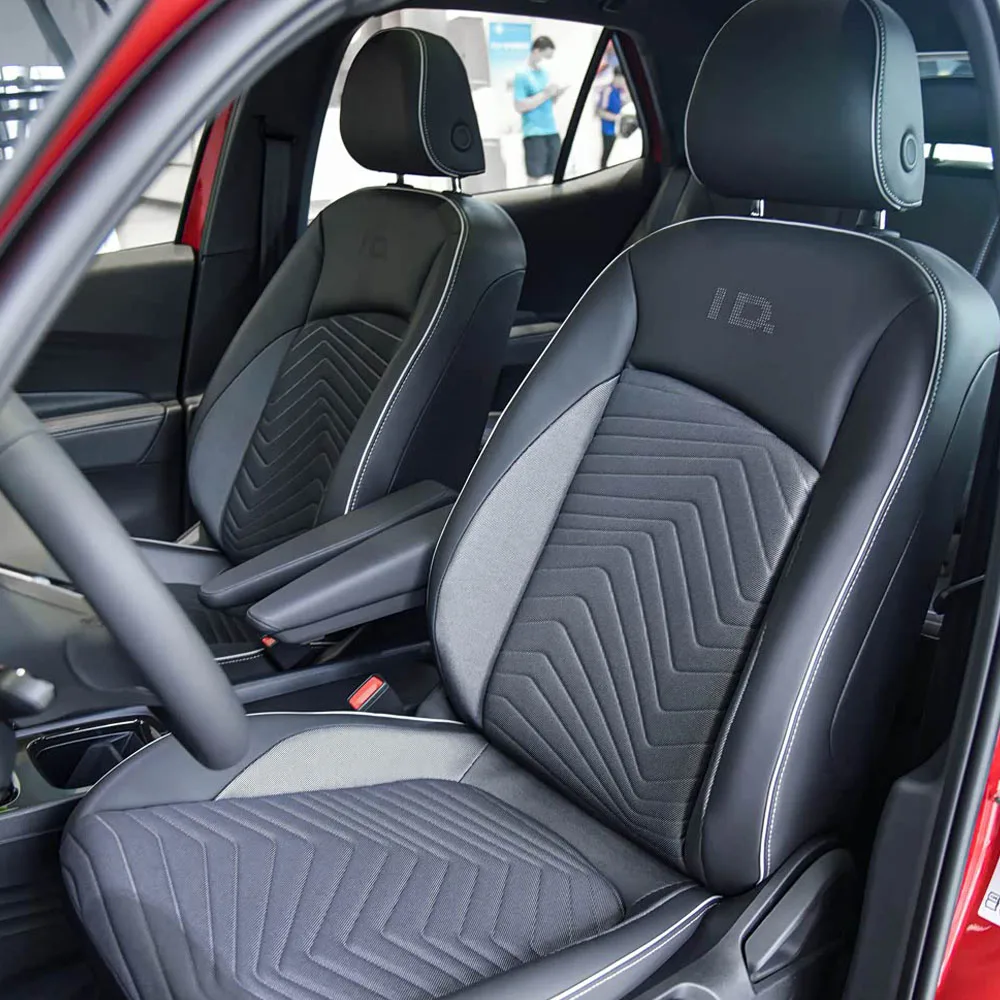 جلد نابا لسيارة Volkswagen VW ID.3 2019 2020 2021 2022 2023 2024 مجموعة أغطية مقاعد السيارة المخصصة ملحقات الحماية الداخلية