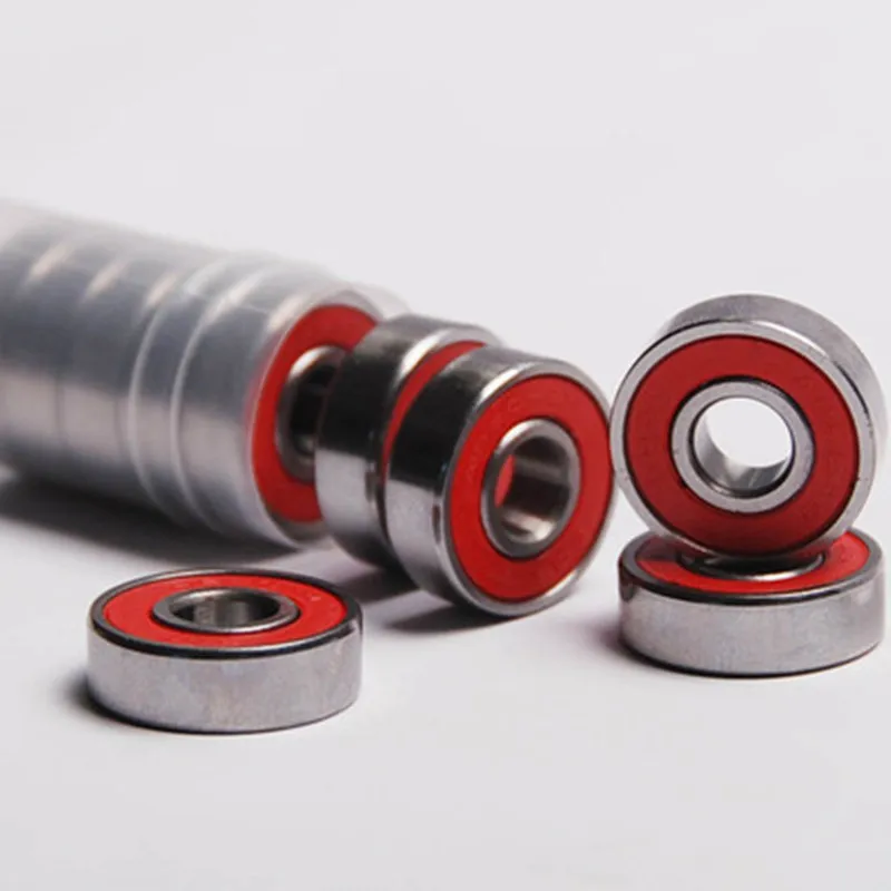 

10x ABEC-9 608 2RS Inline Roller Skate Wheel Bearing Anti-rust Skateboard Wheel Bearing Red Sealed 8x22x7mm shaft