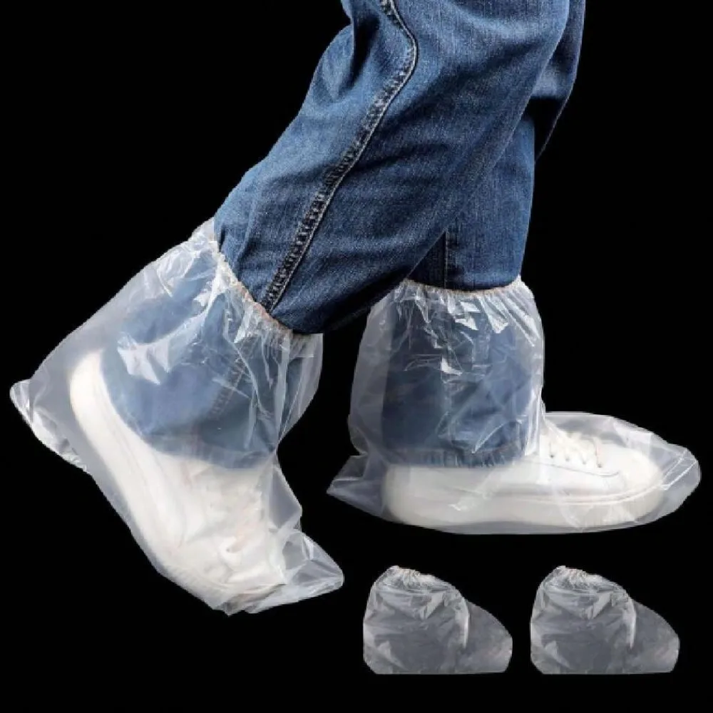 

20 Pack Disposable Shoe Covers,15" Waterproof Boot Covers,PE Overshoes For Home,Cleaning,Travel,Hospital,Construction,Indoor Outdoor Use(Clear),45626101