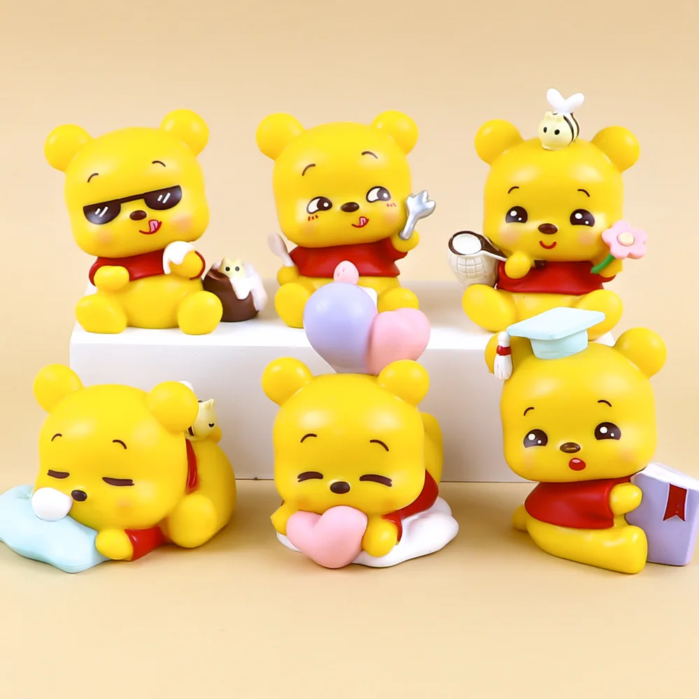 

Daily Life Winnie The Pooh Secret Realm Series Box Blind Toy Cute Doll Gacha Toy Claw Machines Matching Blind Box Ornaments Gift
