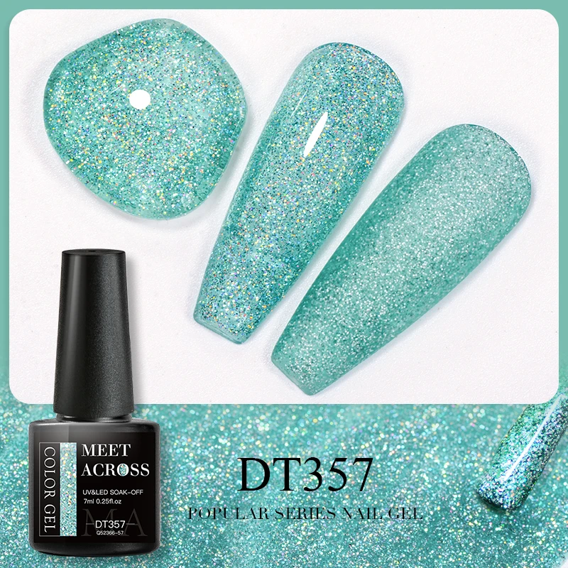 Vernis à ongles Gel à paillettes, Laser scintillant, Semi-Permanent, à tremper, pour décoration des ongles, fournitures pour ongles, 1/3 pièces