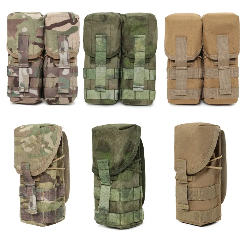 Russia EMR Single Double Magazine Pouch 5.56 7.62 Mag Holder MOLLE Mag Pouch For M4 AK Outdoor Paintball Hunting Gear
