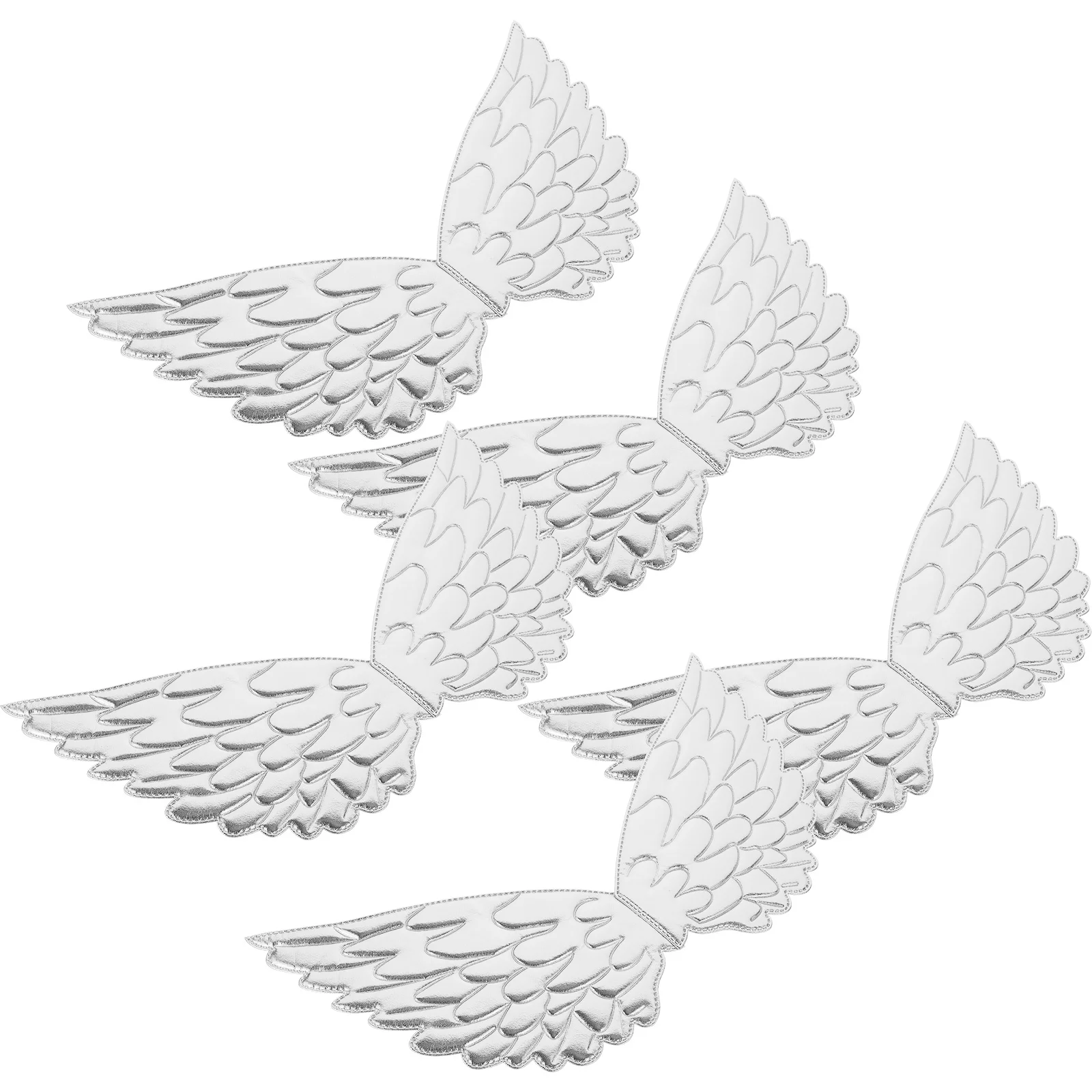 

5Pcs Elegant Costume Wings Unique Wing-Shaped Angel Ornament Beautiful Performance Prop for Christmas Halloween Role Play