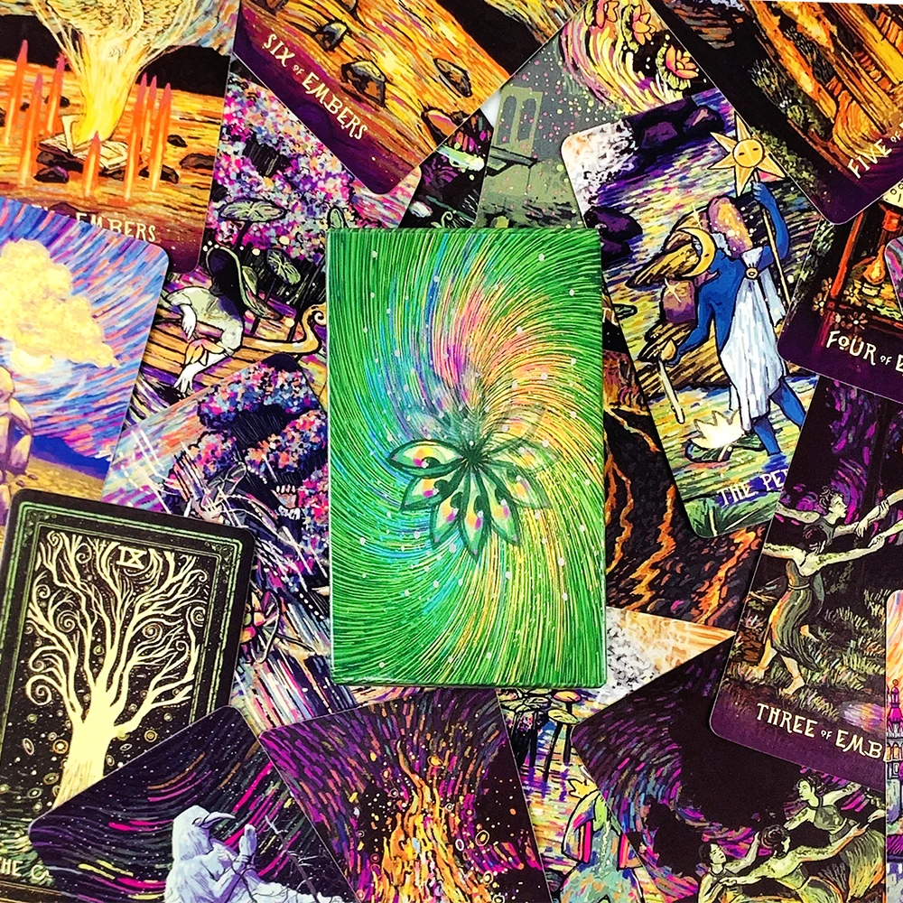 بطاقات التارو الجديدة، بطاقات ألعاب حفلة ترفيهية عائلية، لعبة لوحة العرافة الغامضة، ألعاب العطلات، لعبة التخييم