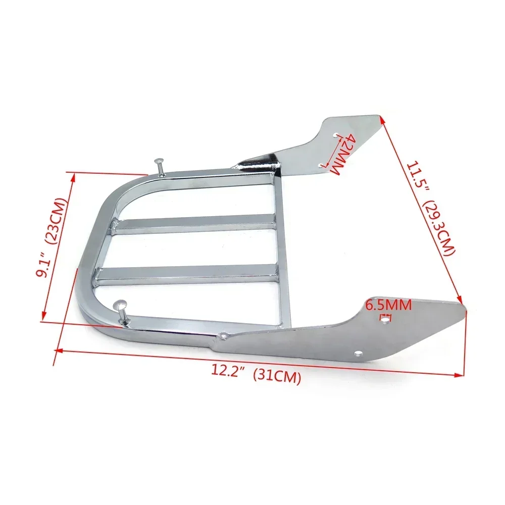 

Motorcycle Chrome Sissy Bar Luggage Rack for Honda 1995-2010 ACE 1100/ACE Sabre/ACE Tourer，2001-2008 Spirit 750