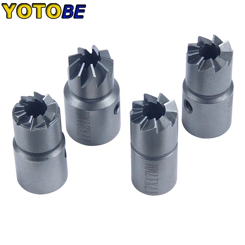 5Pcs Diesel Injector Seat & Cleaner Carbon Remover Seat Tools Cutter Milling Cutter Set Universal Car Tool Injector Remover