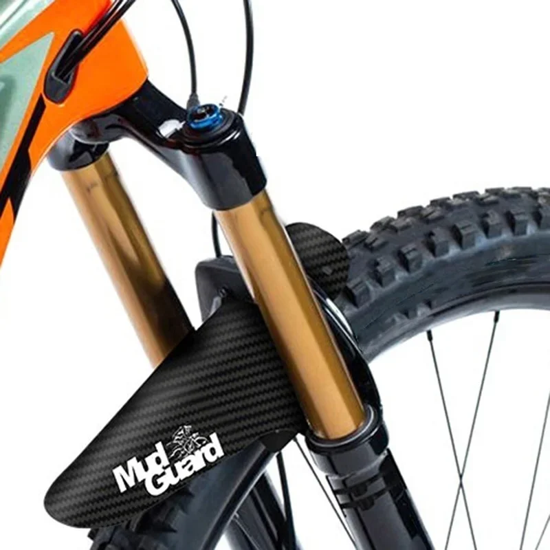 Colorful Bike Fenders MTB Road Front Rear Mudguard Mountain Bike Fender Carbon Fiber Cycling Fixing Accessories