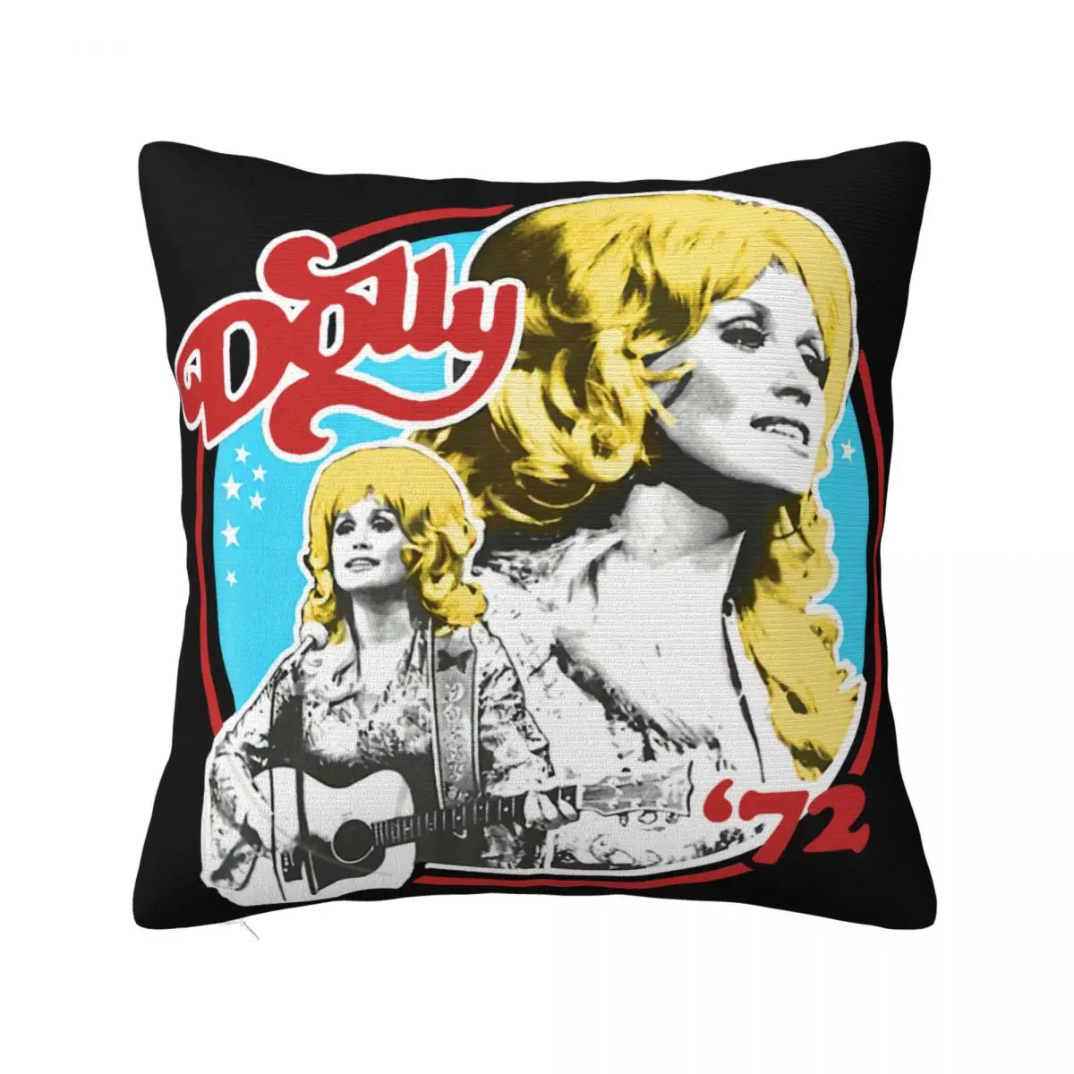 Dolly Parton & Rsquo72 Black M Xl 3Xl 7Xl Diy Design New Designing Normal Plus Size Pure Pillow Case