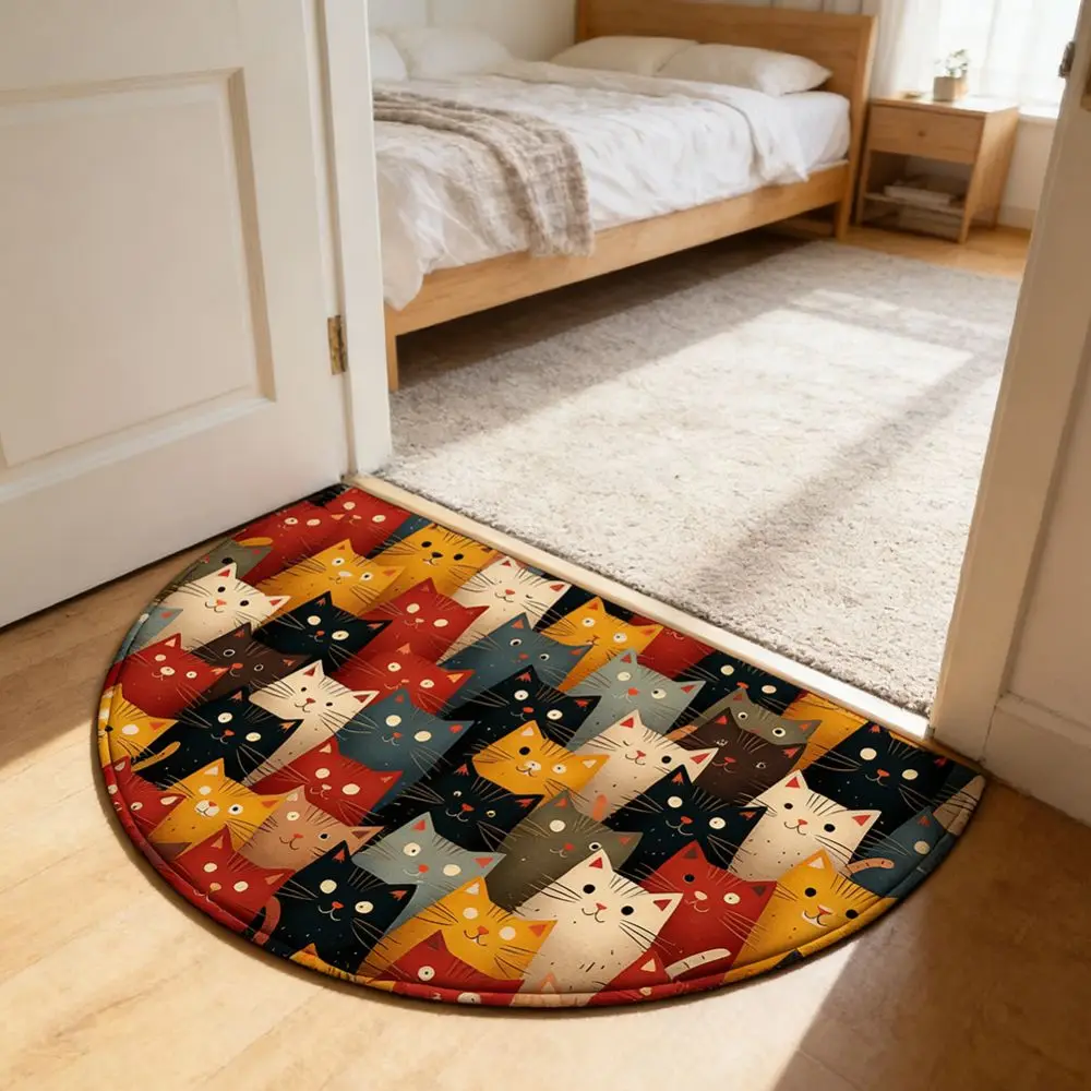 

Wear-resistant Cartoon Animal Bathroom Mat Anti Slip Soft Cat Floor Mat Dog Decoration Door Mat Kitchen