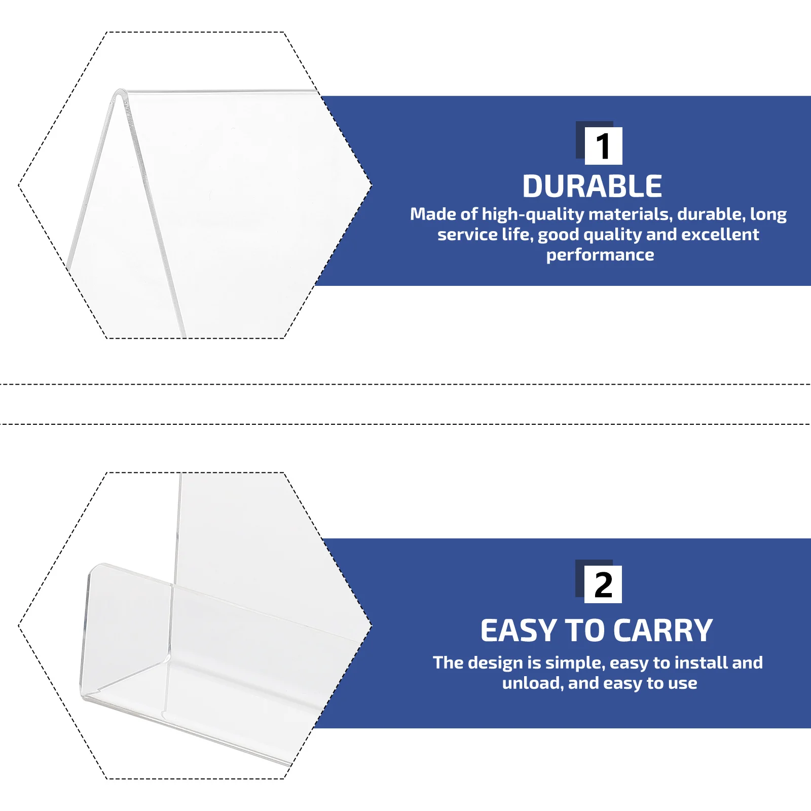 

Clear Magazine Holder Acrylic Book Support Simple Appearance Match Indoor Decorative Style Bookstand Acrylic Book Rack