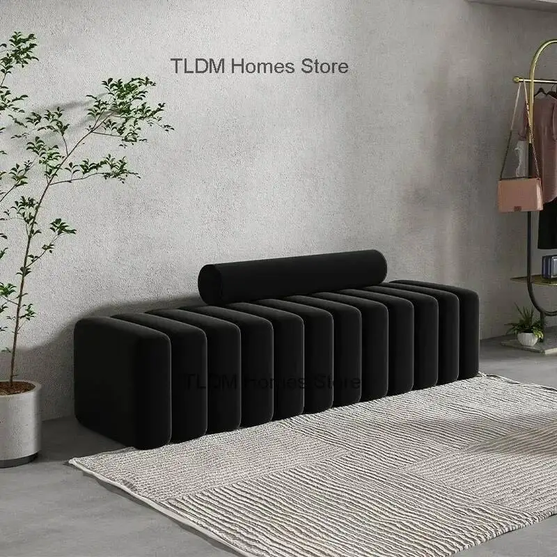 

Табуреты для смены обуви для прихожей, домашняя скамейка, скандинавская мебель для гостиной, креативный магазин одежды, диван, табурет, легкие роскошные пуфики L