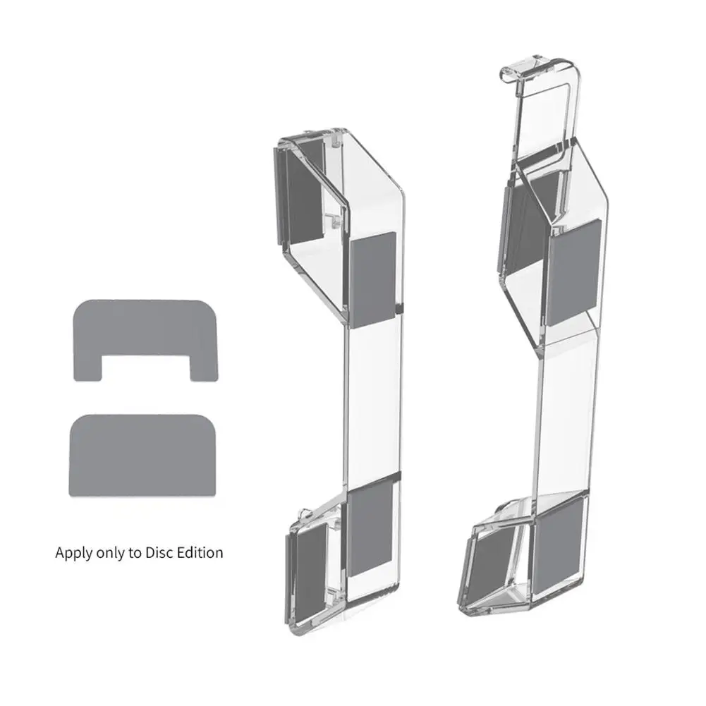 Universal Cooling Controller Clear Base Bracket, Acessórios Do Jogo, Game Console Dock Mount, Horizontal Transparente, Fit para Ps5 Slim, I3I0