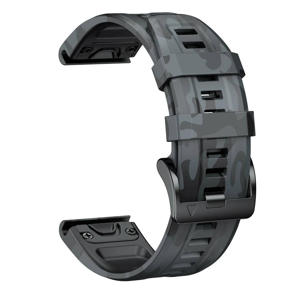 22mm 26mm Quick fit Sport Tarnung Silikon band für Garmin Fenix 6x 7x Pro Band für Fenix 6pro 5plus Armband Armband