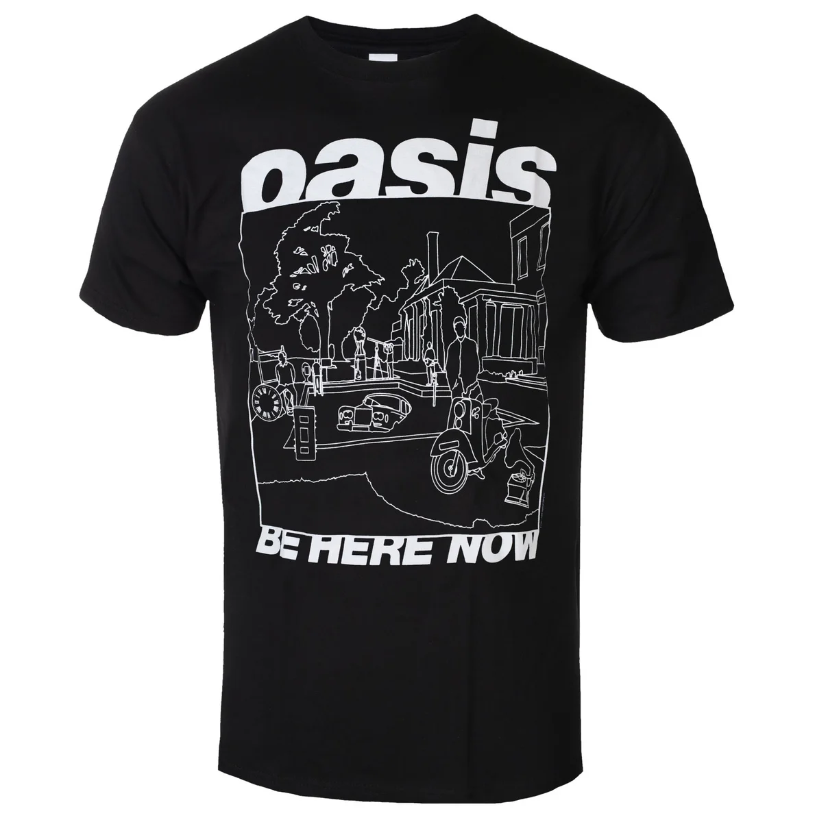 Retro Oasis Graphic Cotton Band T-shirt Unisex Summer Short Sleeve Fashion Brand Tee Luxury Casual Vintage Tees
