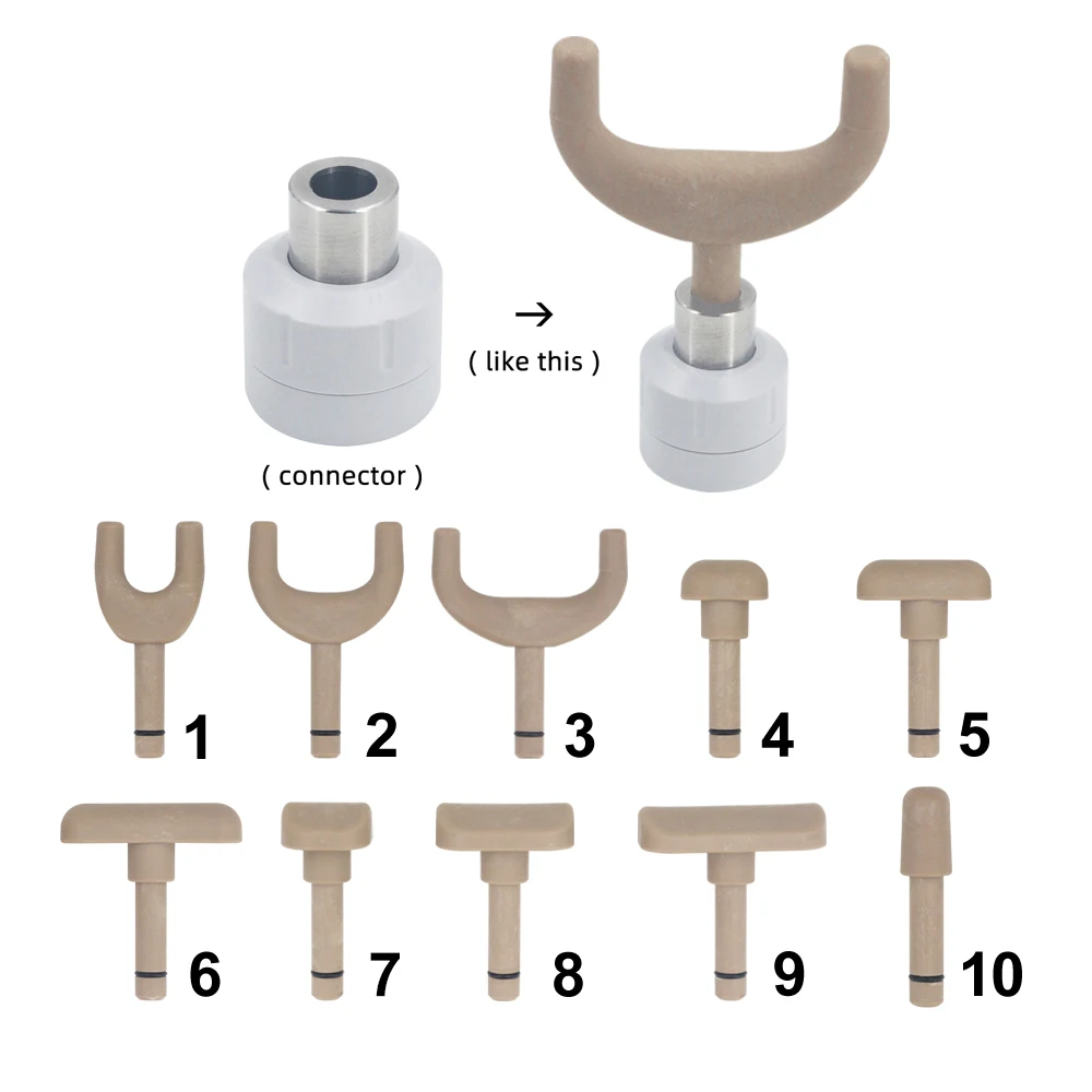 12Bar Pneumatic Shockwave Therapy Machine Deep Tissue Massage For Relaxation Pain Relief 2 in1 Shockwave Body Massager
