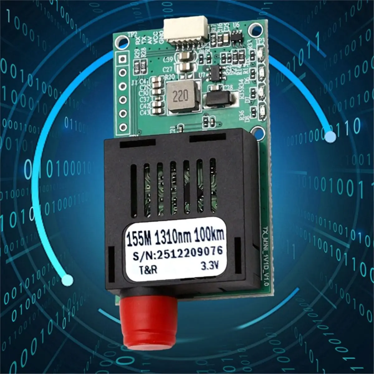 【POPULAR PICK】-2PCS 100KM TTL Optical Transceiver Module Optical Transceiver FC/UPC TTL Fiber Transceiver Optical Terminal Equip