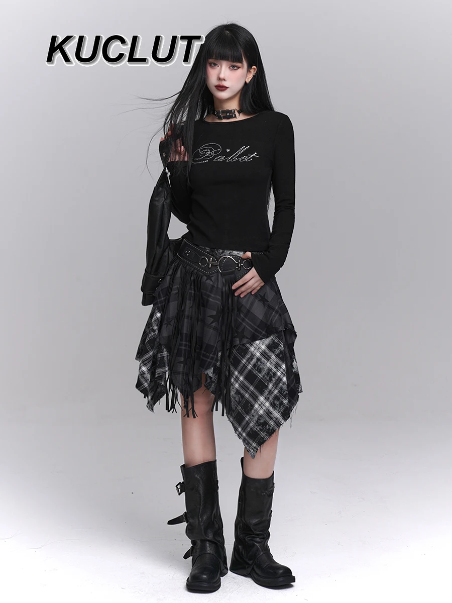 

Girl Irregular Skirt Summer Beautiful Subculture Punk Y2k Style 2025 New High Street Fashion Women's Casual Skirts