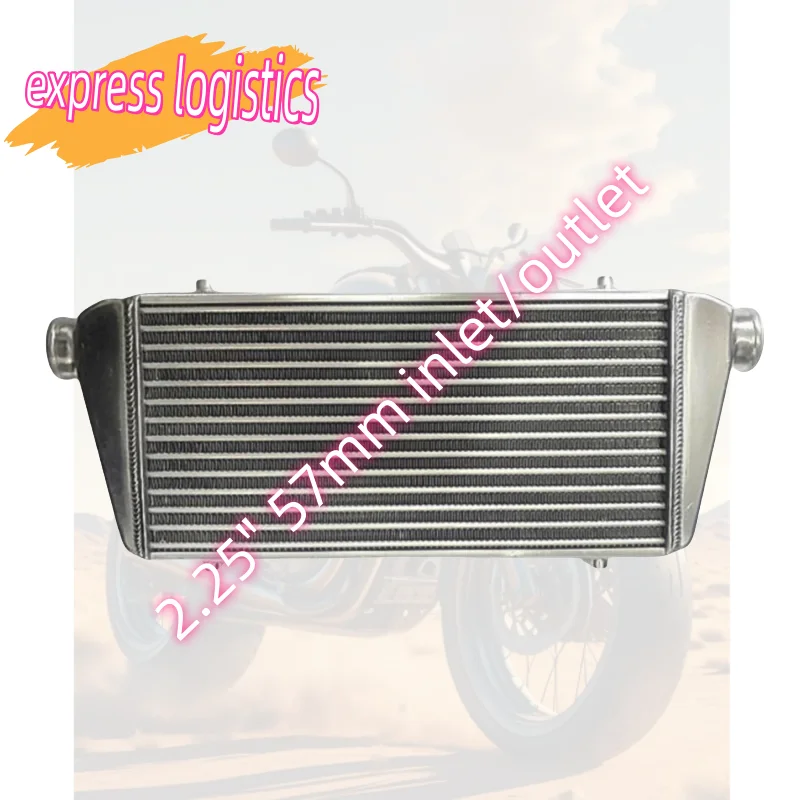 

HOT SALE Aluminum Turbo Intercooler 620x240x52mm Front Mount 2.25" 57mm inlet/outlet