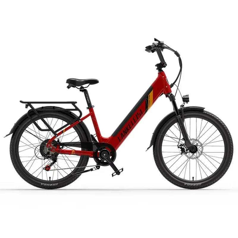 

Hot Selling Lankeleisi ES500pro 24 Inch Ladies Retro Urban Electric City Bike Women 500W Bicycle Electric 48V 14.5Ah E Bike