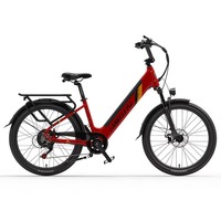 Hot Selling Lankeleisi ES500pro 24 Inch Ladies Retro Urban Electric City Bike Women 500W Bicycle Electric 48V 14.5Ah E Bike