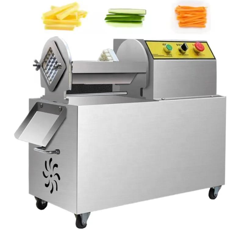 

Electric Potato Cutter Automatic Potato Slicer French Fries Cutter Stainless Steel Fruit Vegetable Slicer