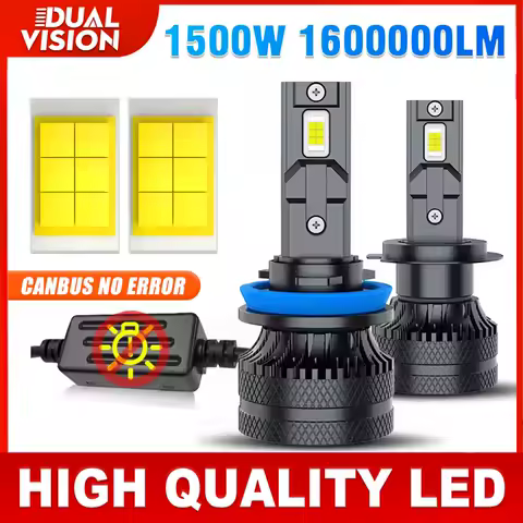 H4 H7 LED Headlights Bulbs H8 H11 H1 9005 9006 9012 HB3 HB4 HIR2 Hi-Low Beam Canbus Car LED Auto Fog Lamps Bulbs Kit 6500K 12V