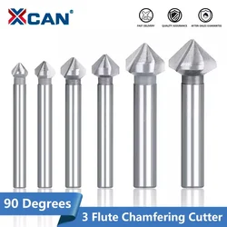XCAN Senker Bohrer 4,5-50mm High Speed Stahl 3 Flöte 90 Grad Anfasen Cutter Holz Metall Loch bohren Werkzeug