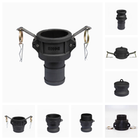 C/A/B/E/F/D/DC DN15 To DN50 PP Camlock Coupling Plastic Fitting Adapter MPT FPT Barb Quick Disconnect 1/2 3/4 To 2Inch