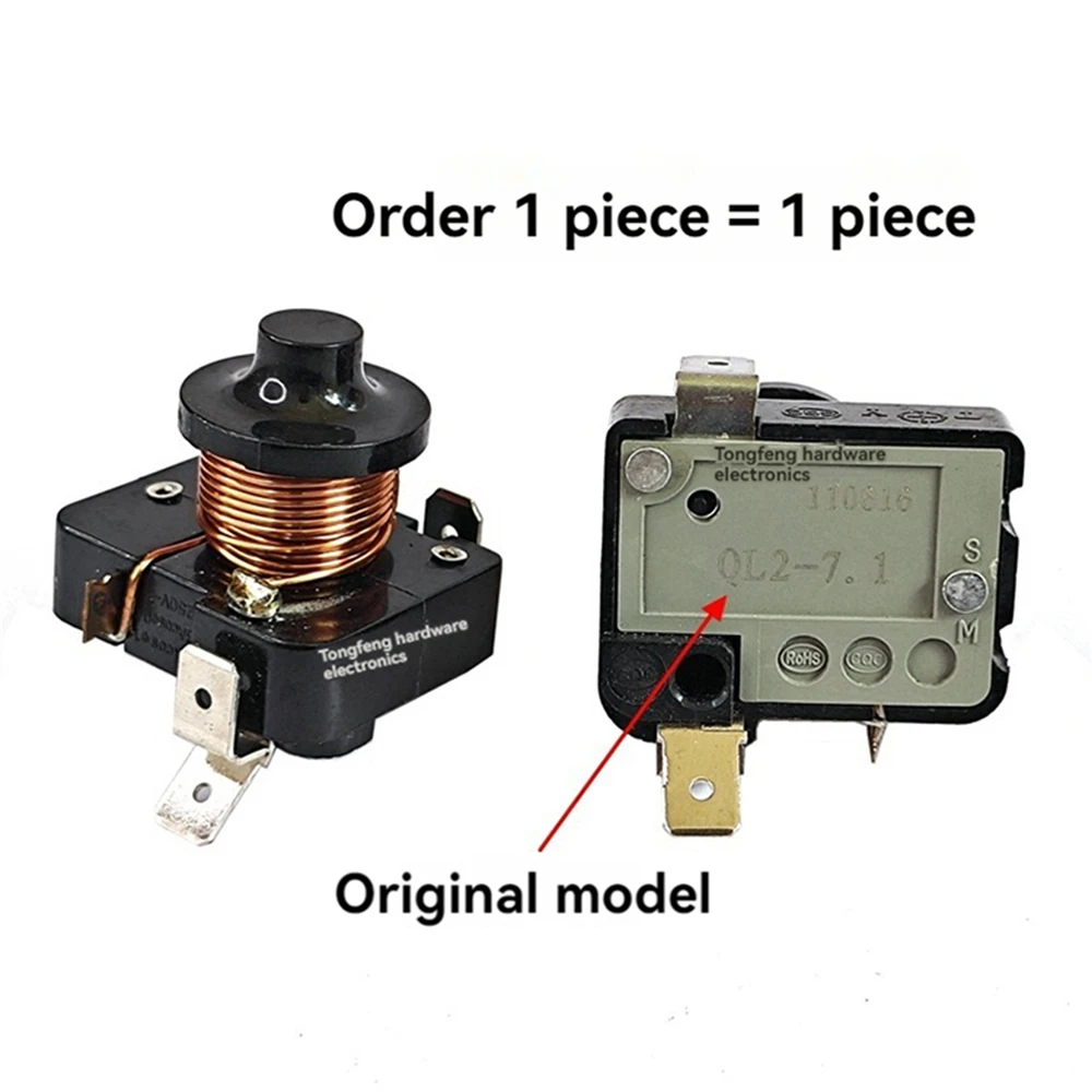 Replacement Compressor Hammer Starter QL2-7.1/ 1/2hp Round Protector/ 80uf Capacitor Refrigerator Display Freezer Repair Parts