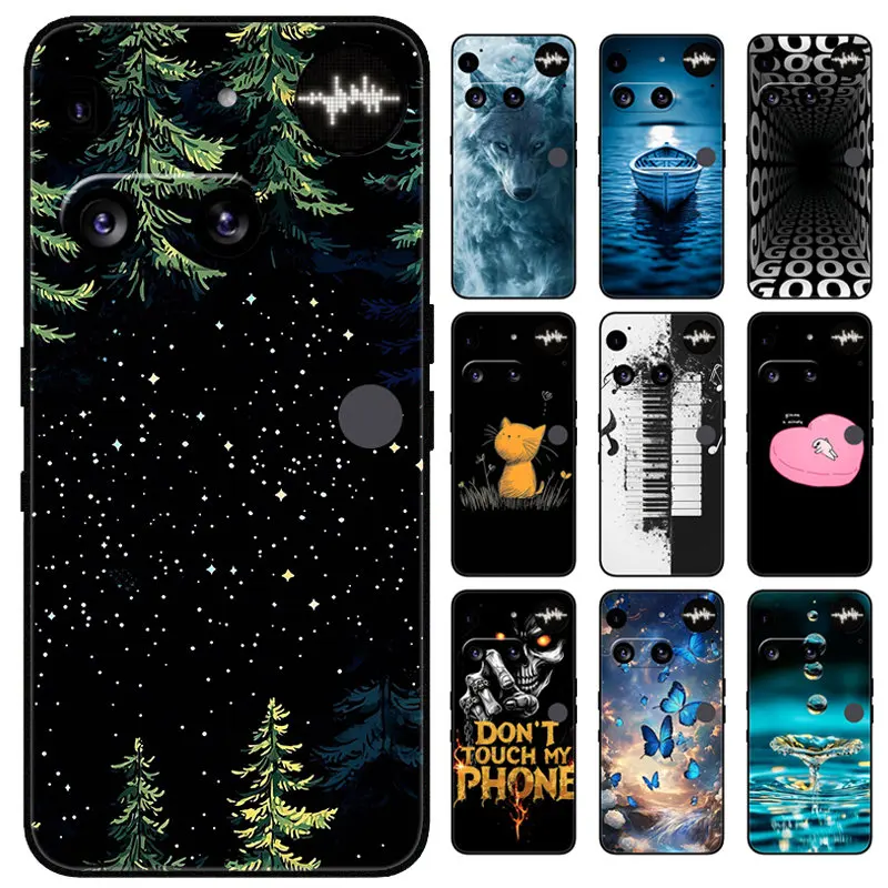 ل لا شيء الهاتف 3 5G حافظة لينة بولي يوريثان سيليكون الغطاء الخلفي ل 2025 لا شيء الهاتف 3 حافظة جميلة رسمت الحيوان كوكه فوندا كول #1