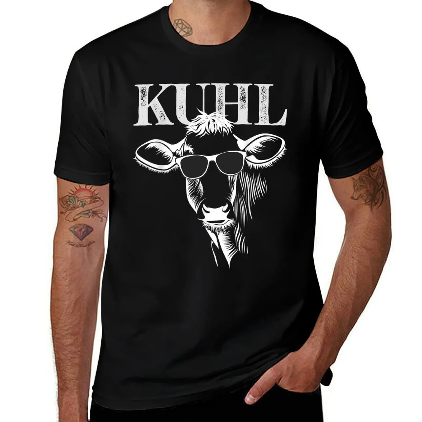 

t Kühe T-Shirt shirt man Kuh T-Shirt for wie Geschenk Lustiges Sonnenbrille graphic Bauer man Kuhl cotton shirts mit t