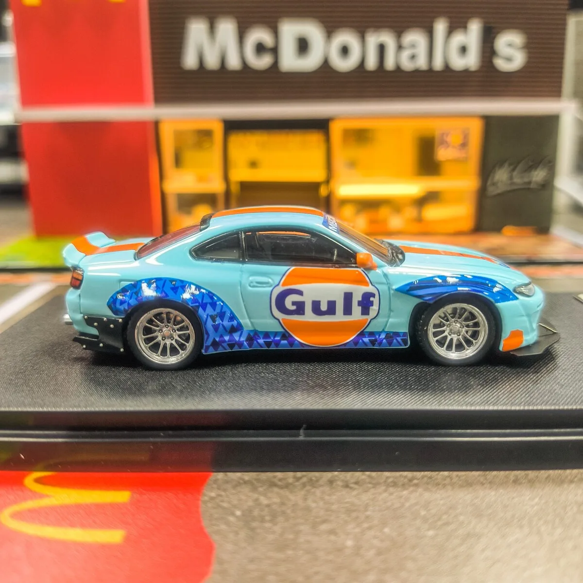 SW 1/64 JDM シルビア S15 パンデム ガルフ スポーツモデル ダイキャストメタルカー