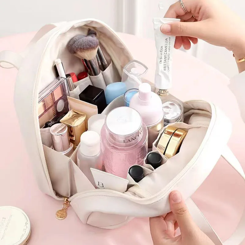 New Type of Large Capacity Shell Shaped Handheld Makeup Bag For Portable Storage of Travel Skincare Cosmetics Makeup Bag Handbag