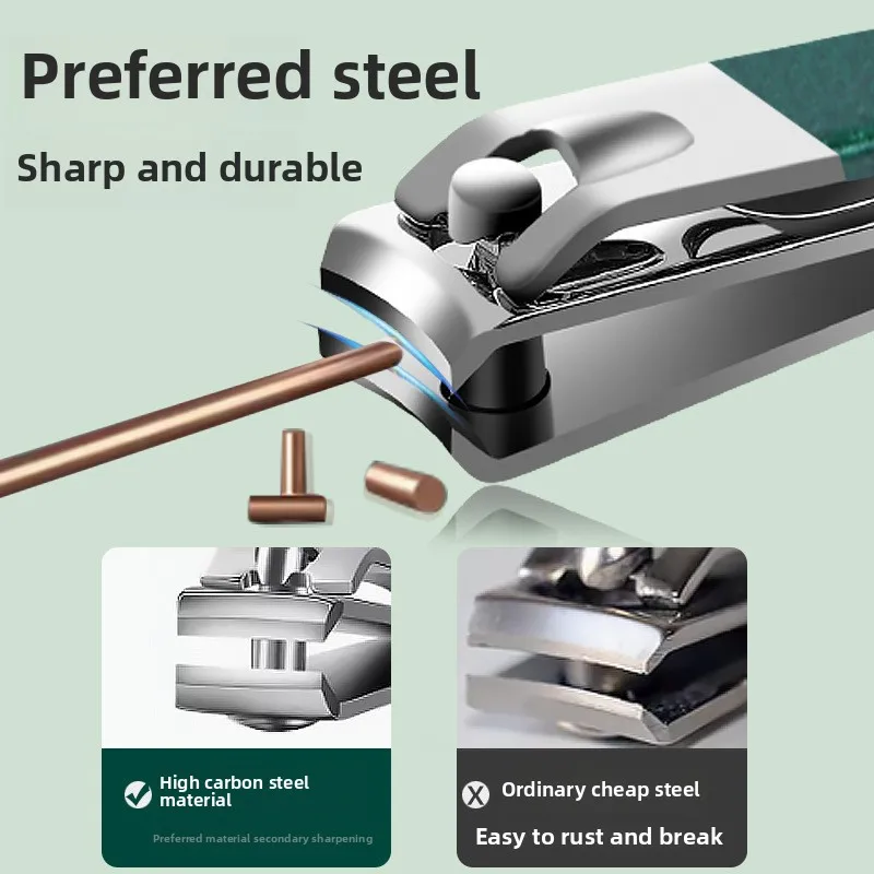 1/4 ชิ้นแบบพกพาคุณภาพทําเล็บมือเล็บเท้าชุดเครื่องมือการดูแลส่วนบุคคลสแตนเลสสาดหลักฐานกรรไกรตัดเล็บชุดพร้อมตะไบเล็บ