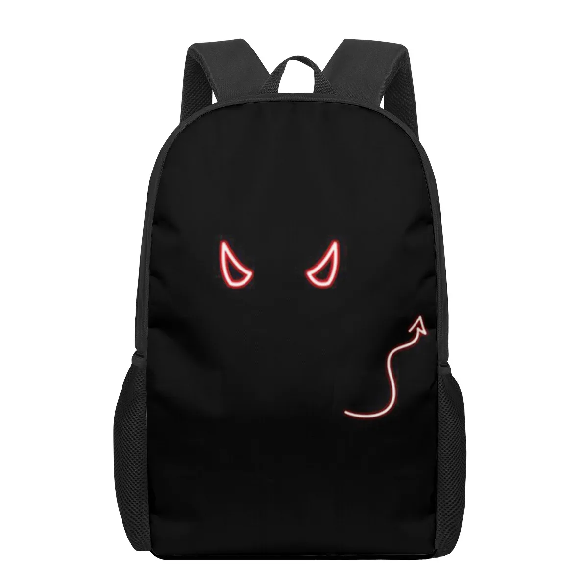 Demônio lucifer morningstar 16 polegada sacos de escola 3d impressão crianças mochila mochilas preto para adolescente meninas meninos crianças