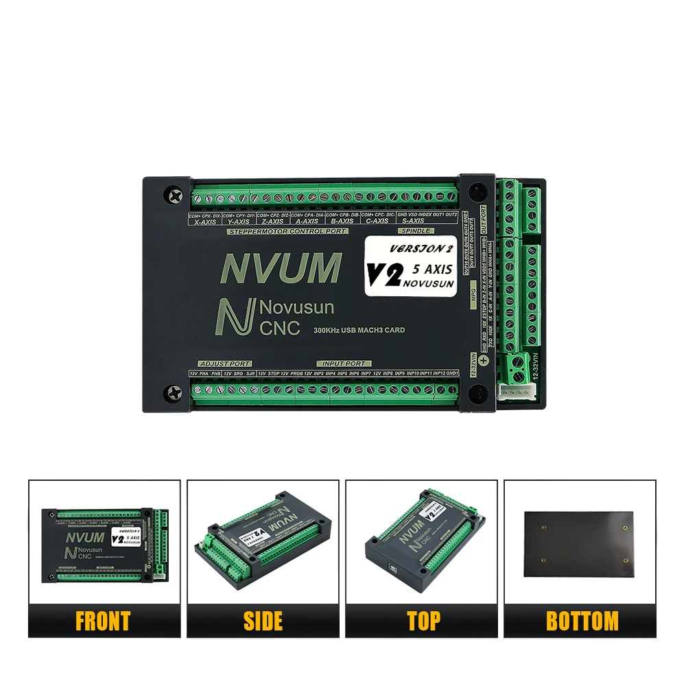 Tarjeta de Control Ethernet Mach3 CNC NVEM de 4 ejes Controlador CNC Mach3 Placa controladora CNC de 3/4/6 ejes y 5 ejes