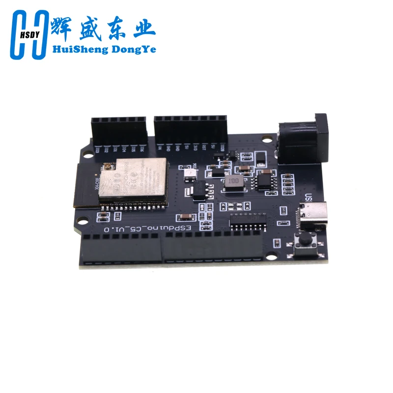 ESP32-C5 UNO Development Board Wi-Fi 6 Bluetooth 5 Dual Wireless Module Type-C USB CH340 Chip UNO Standard GPIO Layout DC Power