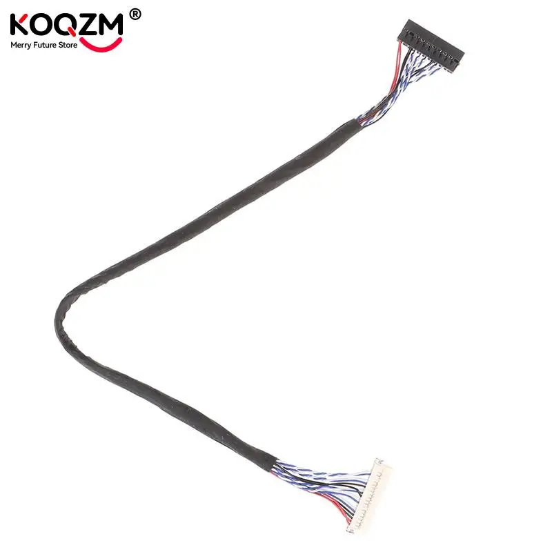 Universal 20Pin DF19-20-D8 1ch Signal 8 Bit LCD Screen Driver Board Line LVDS Screen Cable 1mm Pin Pitch 250mm