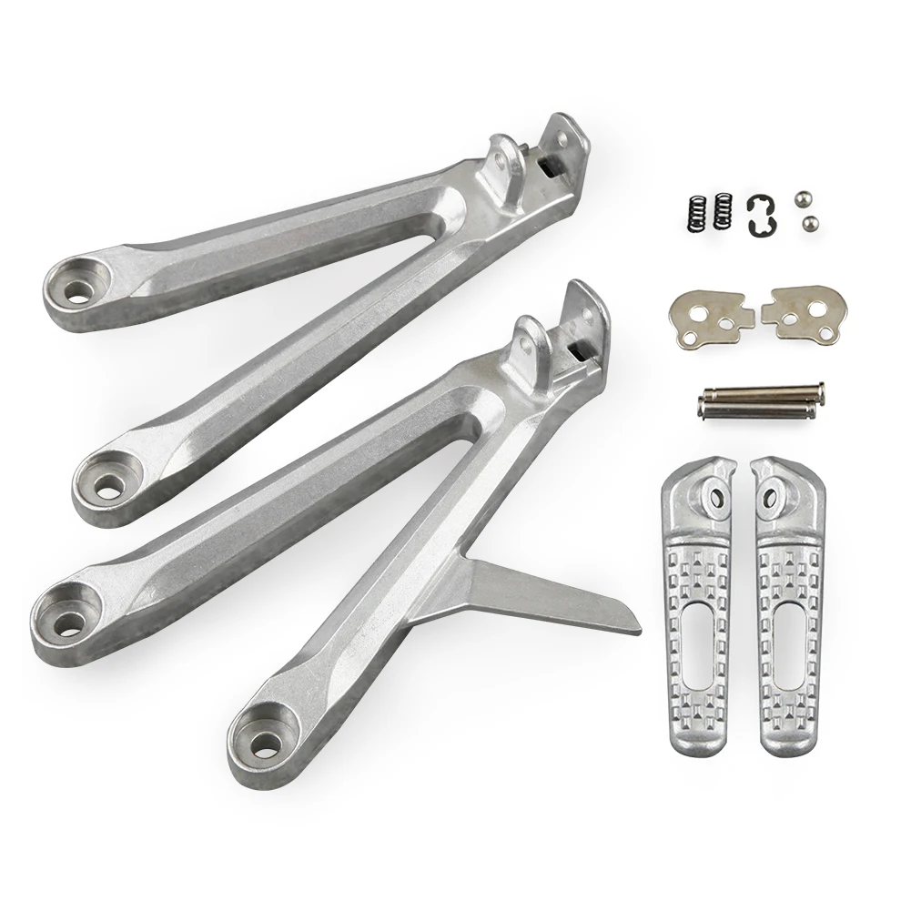 1Pair CNC Motorcycle Footpegs Foot Rest Pegs Bracket Rear Passenger Footrests for Honda CBR 600 RR 2005 2006 CBR600RR