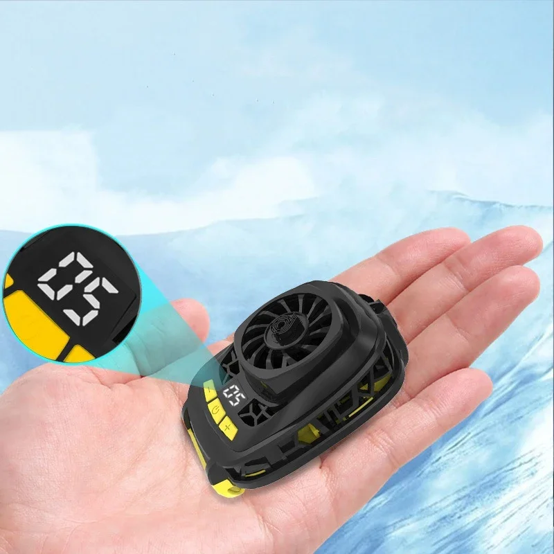 Mobile Phone Cooler Cooling Fan Radiator With Temperature Display Is Suitable
